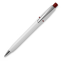 White / Dark red