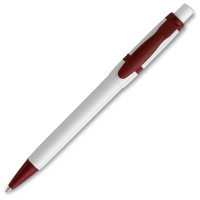 White / Dark red