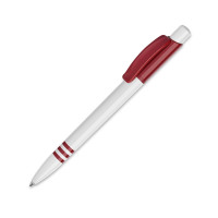 White / Dark red