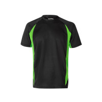 black, green