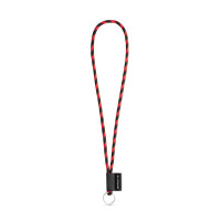 black, red