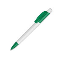 White / Dark Green