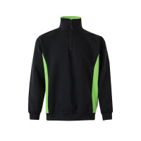 black, green