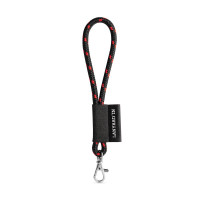 black, red