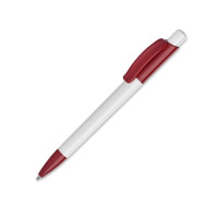 White / Dark red